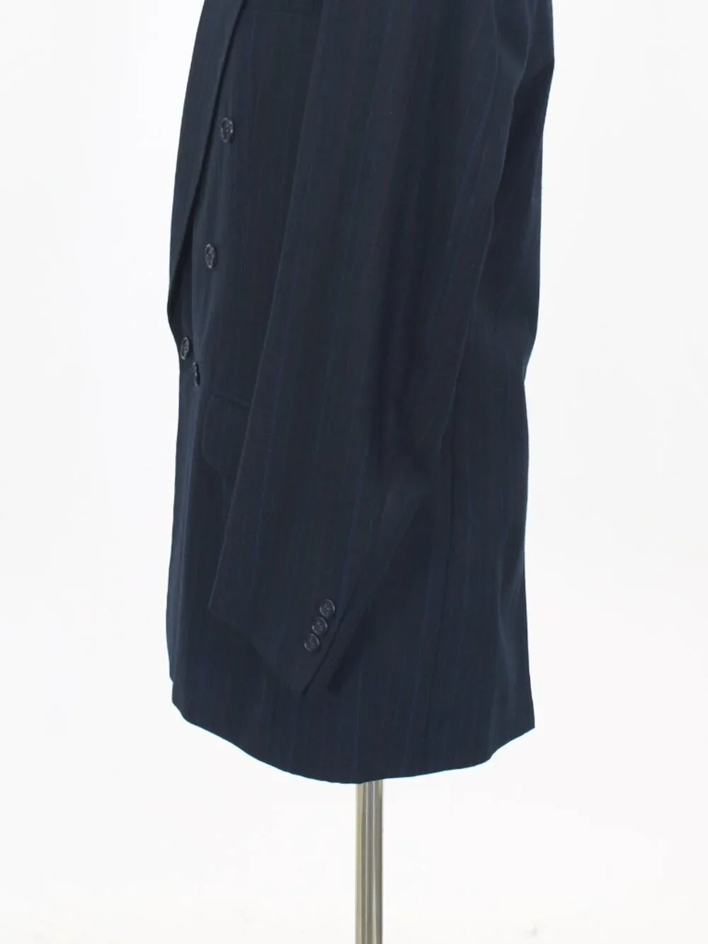 Townscraft 40L 34x32 Navy Full Suit Double-Breasted Stripe R941